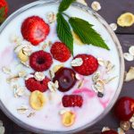 Raspberry Flavored Yogurt Smoothie